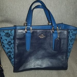 Beautiful and Nice Coach blue bag